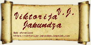 Viktorija Japundža vizit kartica